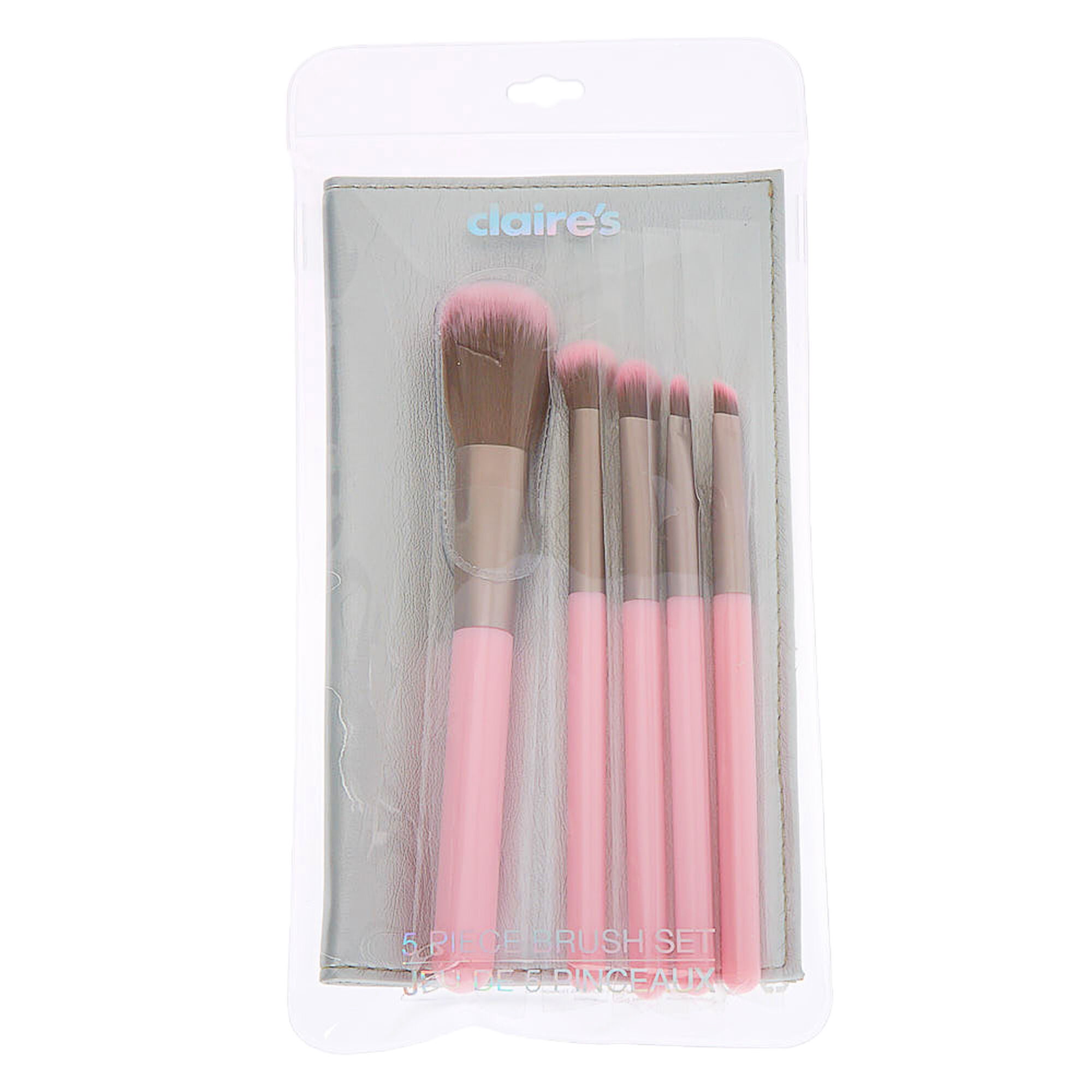 Bubblegum Makeup Brush Set Pink 5 Pack Claire S