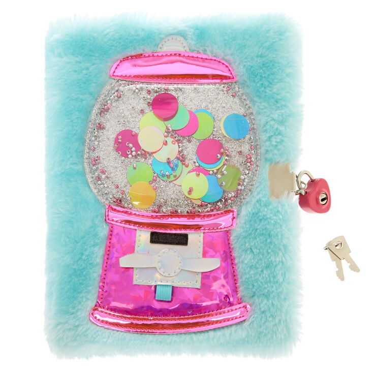 Gumball Shaker Lock Soft Notebook,