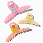 Pastel Loop Heart Hair Claws - 3 Pack,