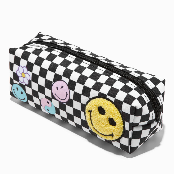 Smiley World&reg; Checkered Pencil Case,