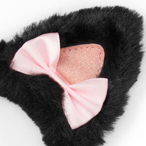 Claire&#39;s Club Cat Headband &amp; Mask Set - Black, 2 Pack,