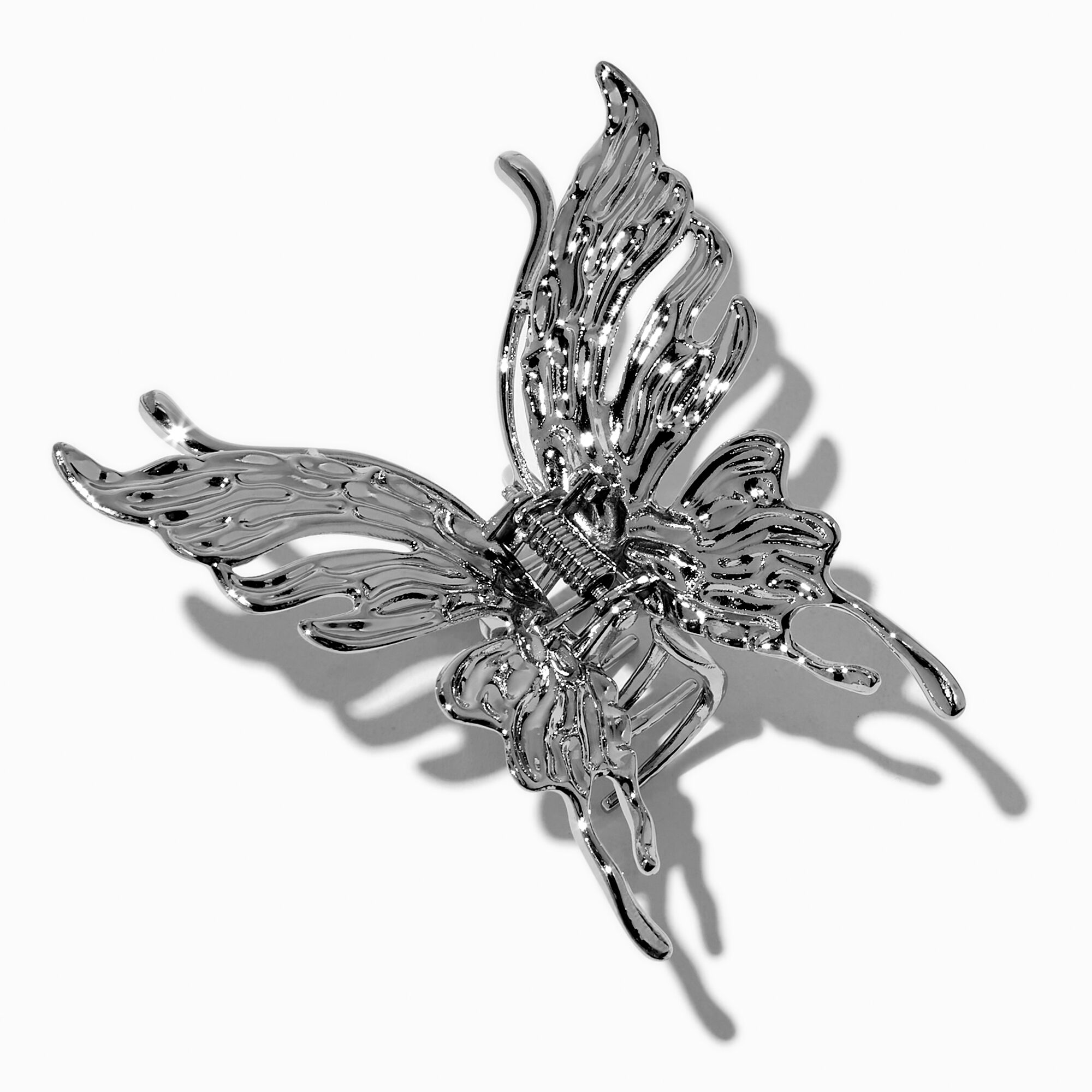 Silver-tone Butterfly Hair Claw ,
