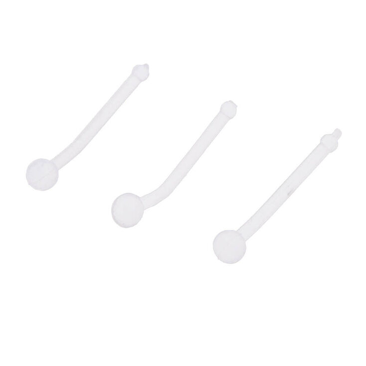 18G Nose Piercing Retainers - Clear, 3 Pack,