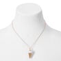 White Glitter Ice Cream Cone Pendant Necklace,