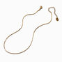 Gold-tone Stainless Steel Mini Snake Chain Necklace,