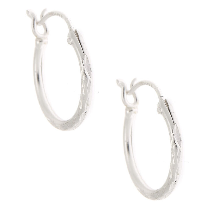 Claire's Anneaux pour oreilles percées couleur argenté