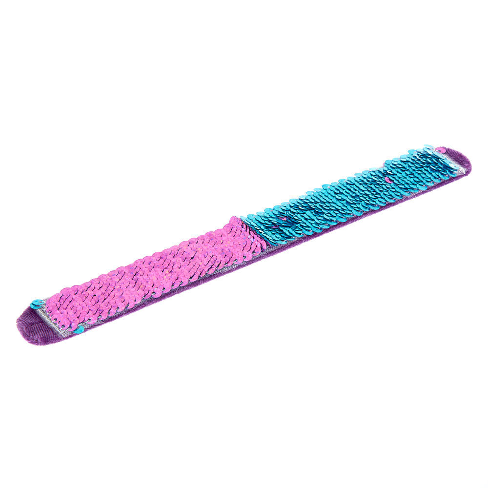 Reversible Sequin Slap Bracelet - Pink,