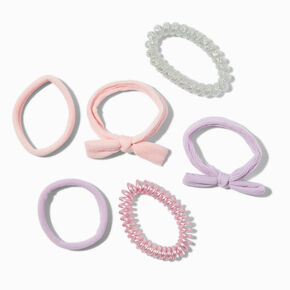 Pastel Mixed Hair Tie Set - 6 Pack,