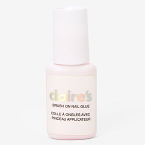Clear Brush On Faux Nail Glue,