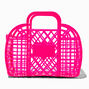 Claire&#39;s Club Pink Jelly Tote Bag,