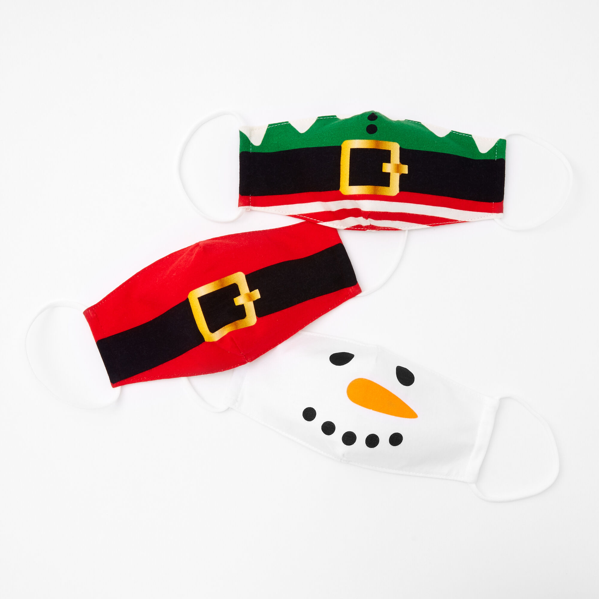 3 Pack Cotton Christmas Themed Face Masks - Adult,