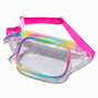 Clear Rainbow Belt Bag,