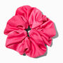 Giant Hot Pink Satin Hair Scrunchie,