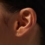 C LUXE by Claire&#39;s 18kt Gold Plated Cubic Zirconia 2mm Round Stud Earrings,