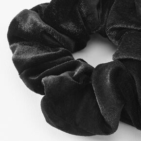 Medium Black Velvet Hair Scrunchie,