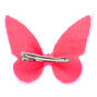 Neon Butterfly Hair Clip - Pink,