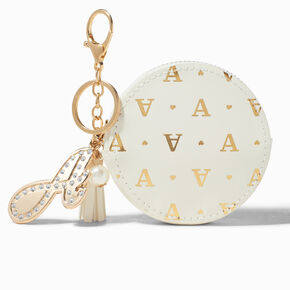 Golden Initial Coin Purse - A,