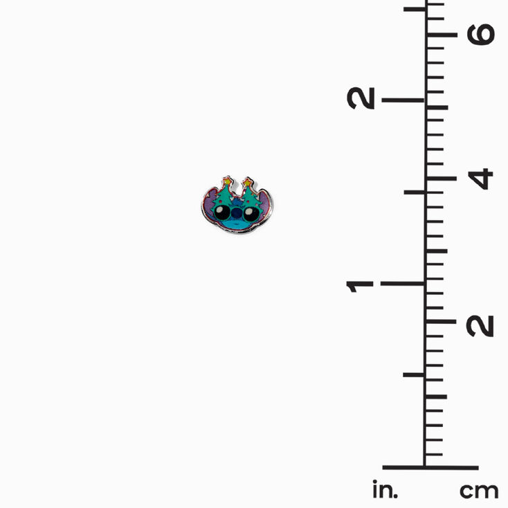 Sterling Silver Disney Stitch Christmas Sunglasses Enamel Stud Earrings,