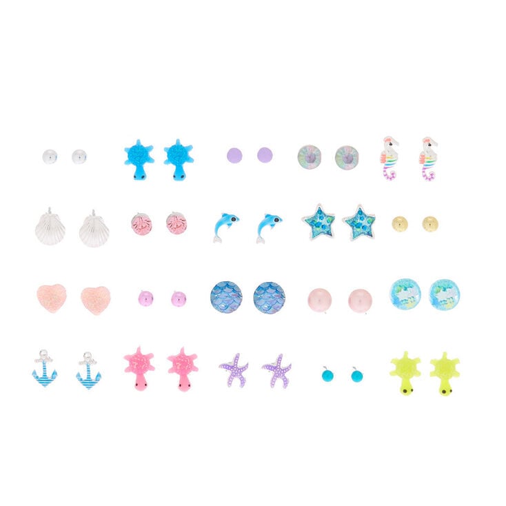 At The Beach Stud Earrings - 20 Pack,