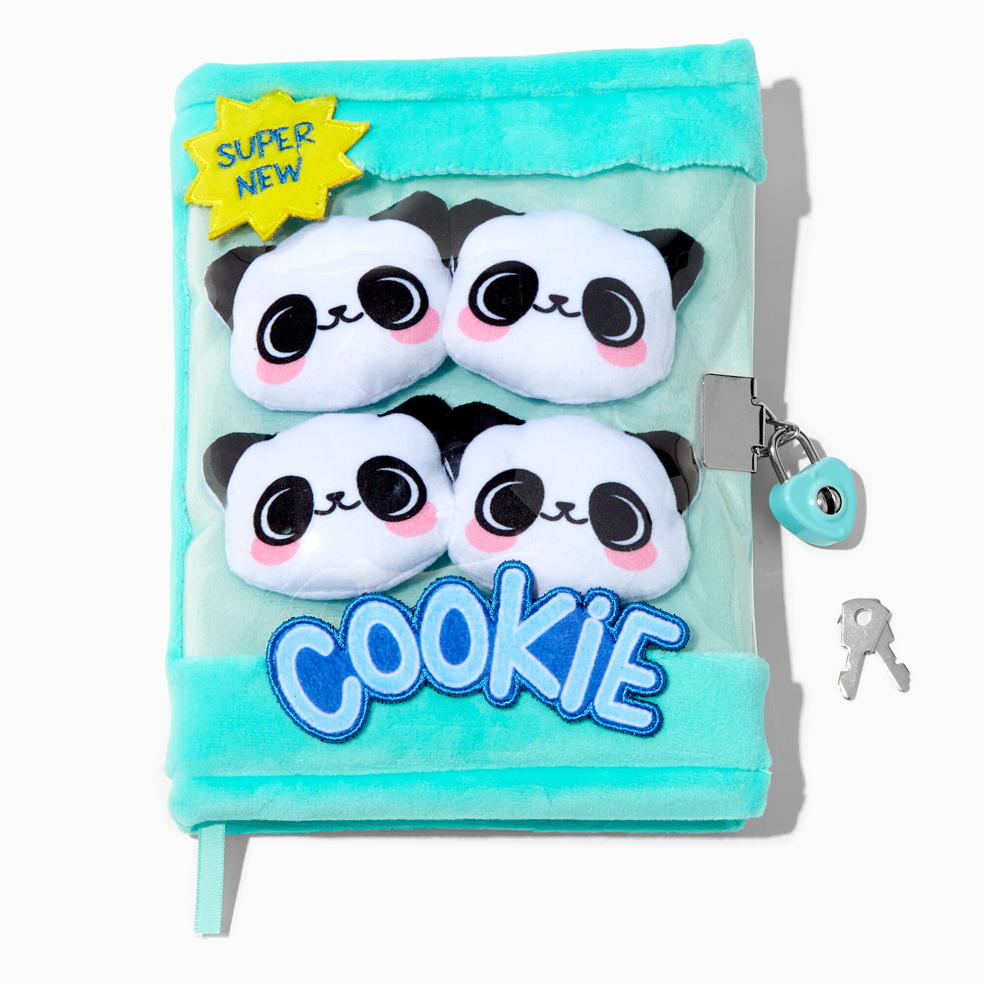 View Claires Chibi Panda Bear Cookie Lock Diary information