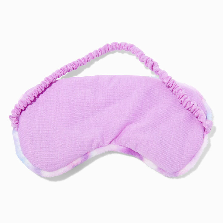 Plush Lilac Tie Dye Sleeping Mask,