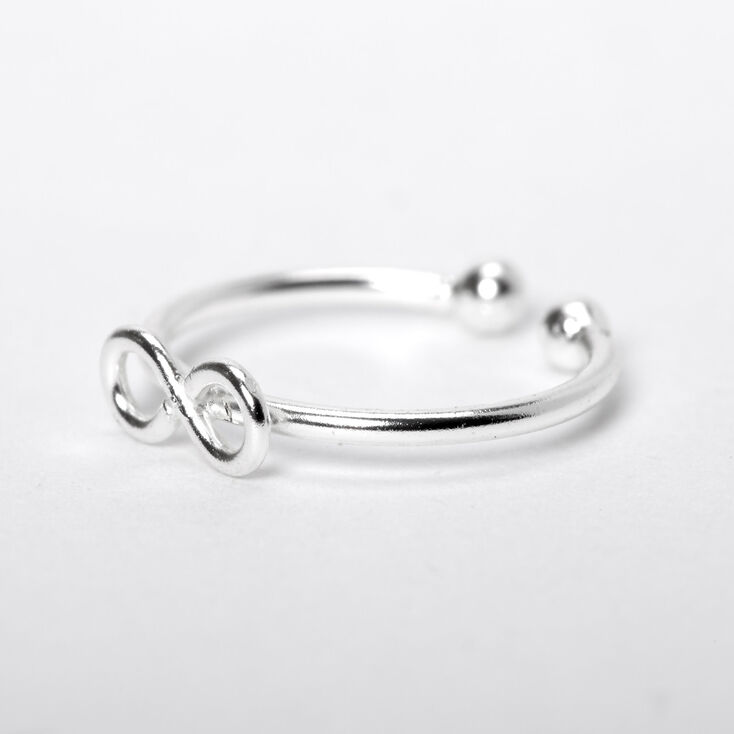 Sterling Silver Infinity Faux Hoop Nose Ring,