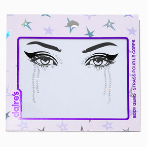 Silver Teardrop Eye Gems,