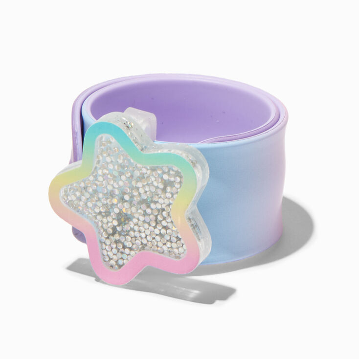 Shaker Star Pastel Rainbow Slap Bracelet,