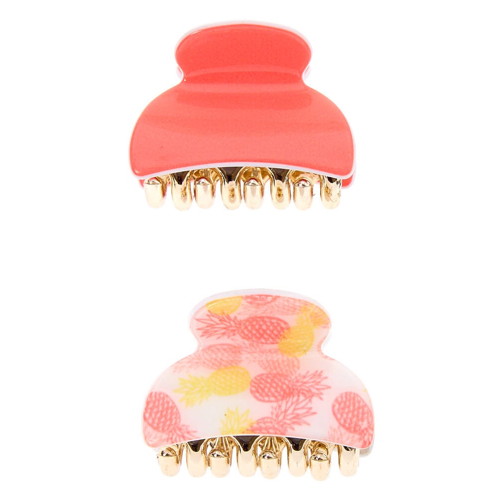 Pineapple Lemonade Mini Hair Claws - 2 Pack,