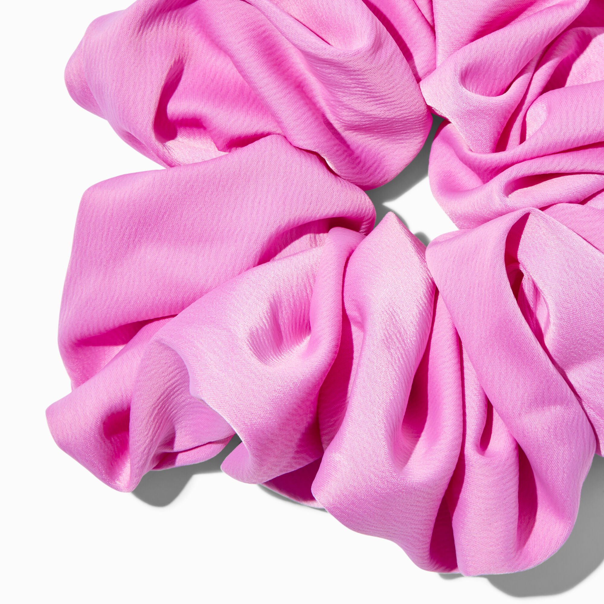 Giant Silky Orchid Pink Hair Scrunchie,