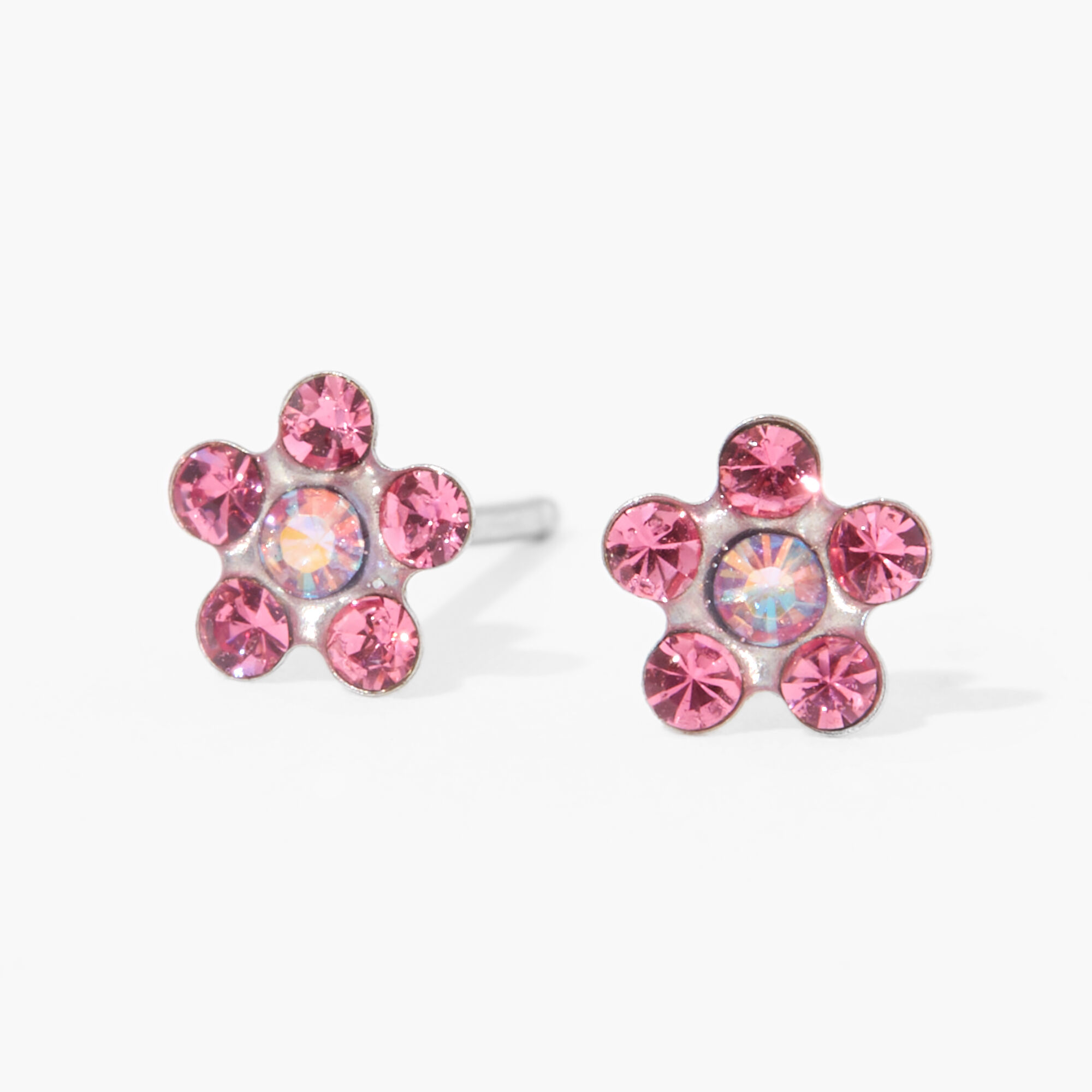 Claire's rose earrings top