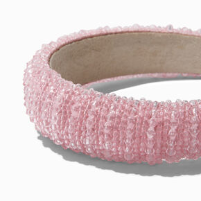 Blush Pink Crystal Puffy Headband,