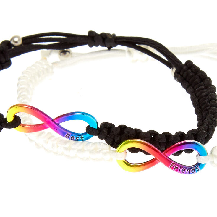 Best Friends Rainbow Infinity Stretch Bracelets - 2 Pack,