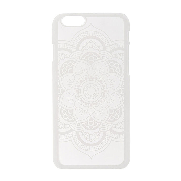 Coque pour t&eacute;l&eacute;phone mandala blanc - iPhone&nbsp;6/6S,