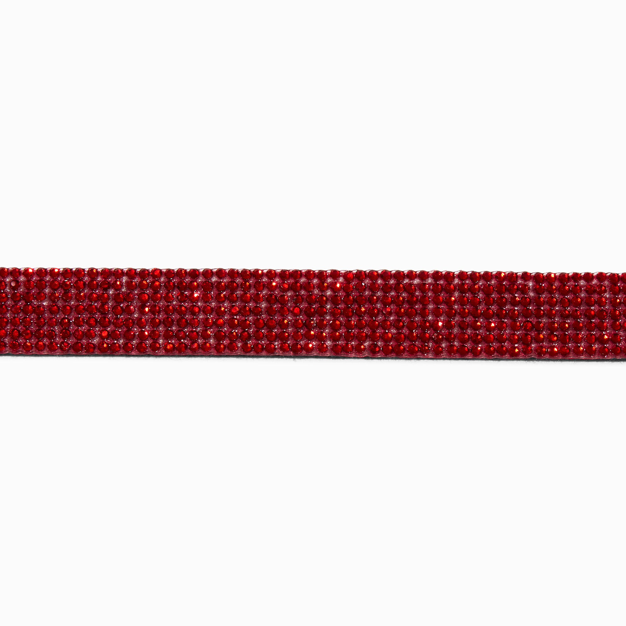 Red Gemstone Bling Choker Necklace,