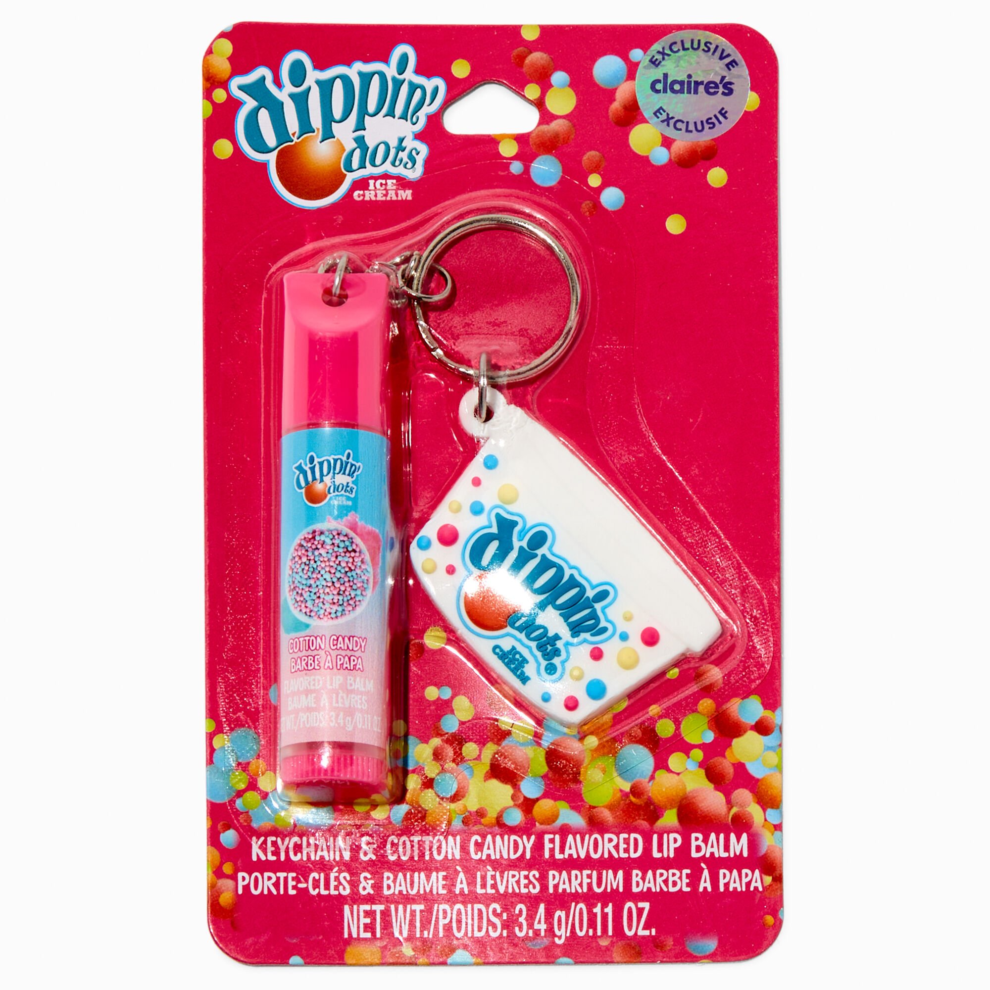 Dippin' Dots® Claire's Exclusive Flavored Lip Balm Keychain,