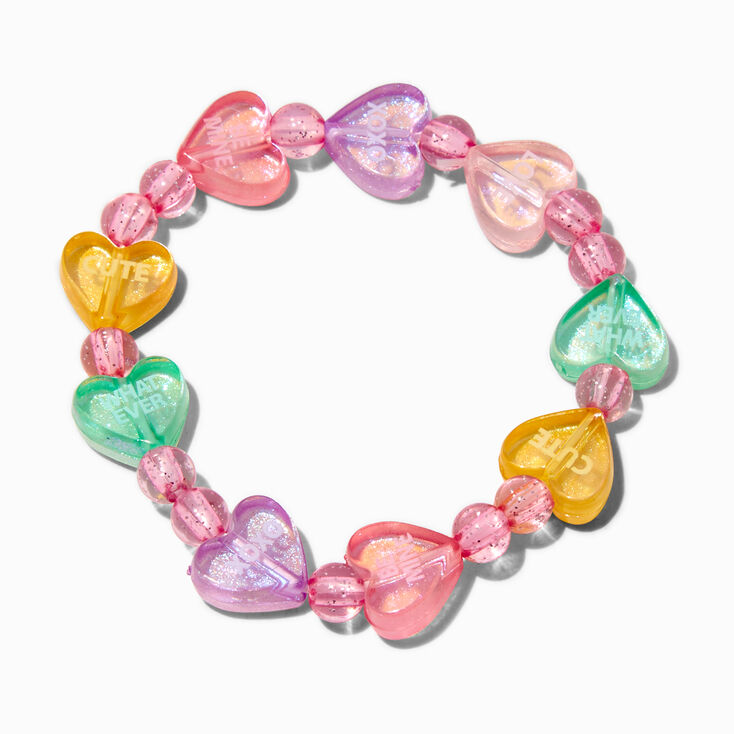 Claire&#39;s Club Candy Hearts Beaded Jewelry Set - 2 Pack,