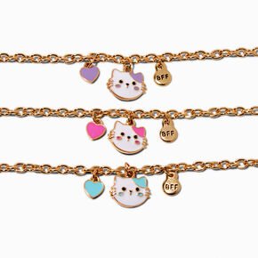 Best Friends Cat Charm Bracelets - 3 Pack,