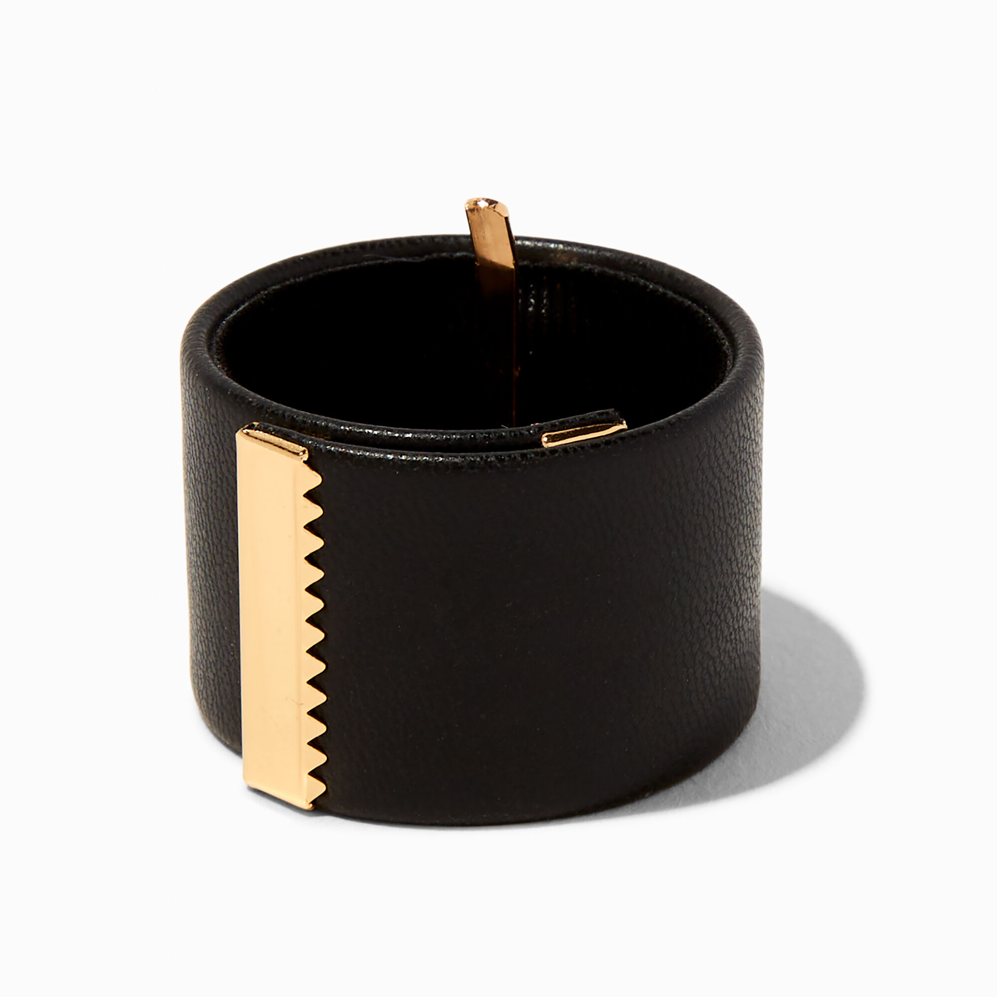 Black Snap-On Ponytail Holder Hair Tie,