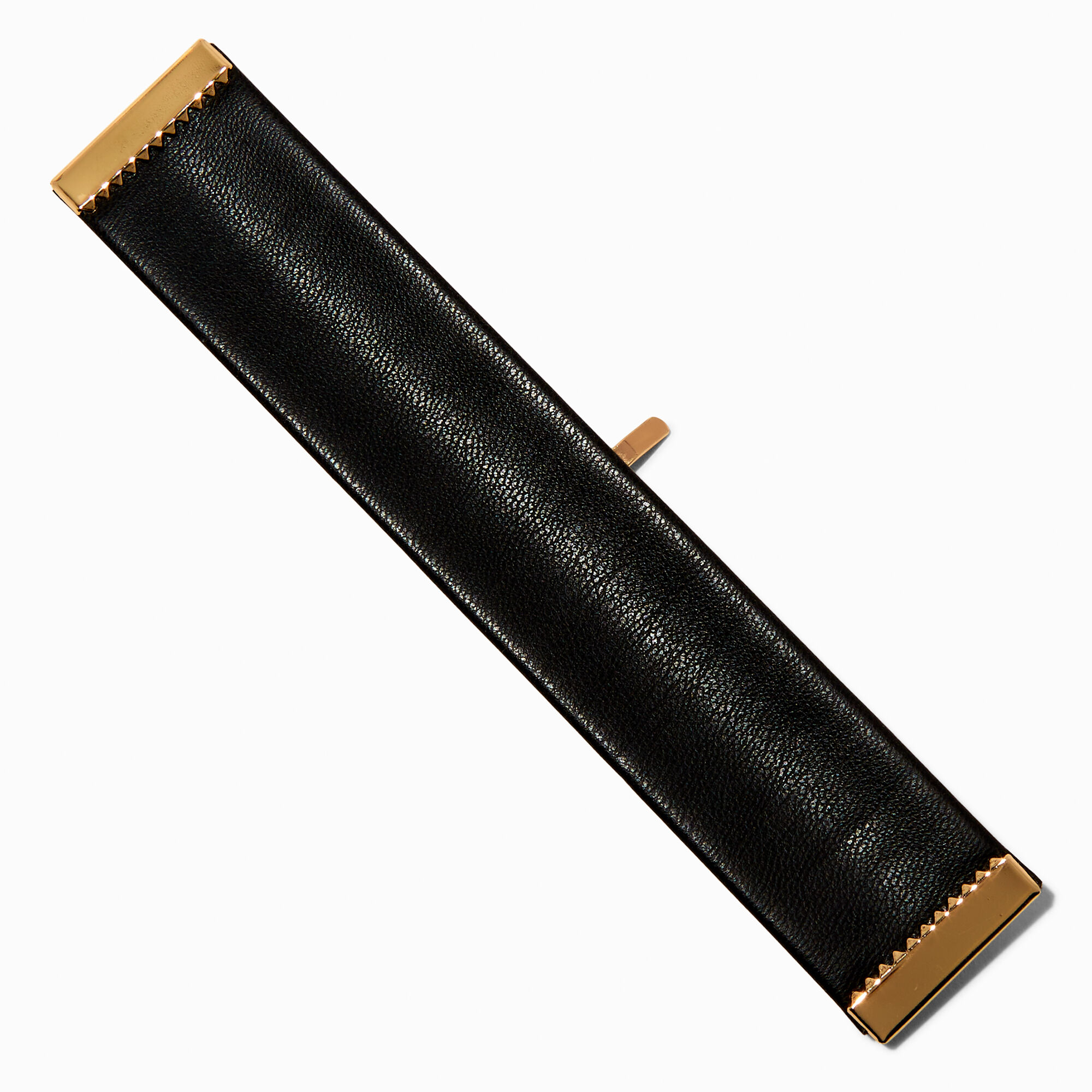 Black Snap-On Ponytail Holder Hair Tie,