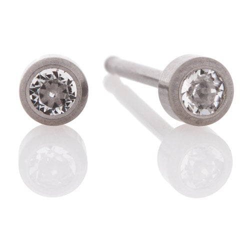 Ear Piercing Kits Claire S Us Anium Crystal Bezel