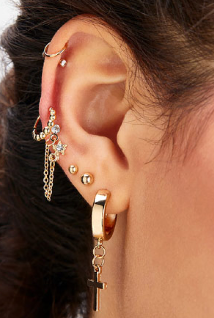 opal earring sets for multiple piercings/dainty gold ear stack/2 piece  earring set/ double earrings | Opal earrings set, Earring set, Dainty gold  earrings