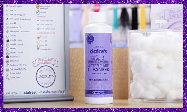 Claires Piercing Aftercare Saline Solution for Piercings - Nose