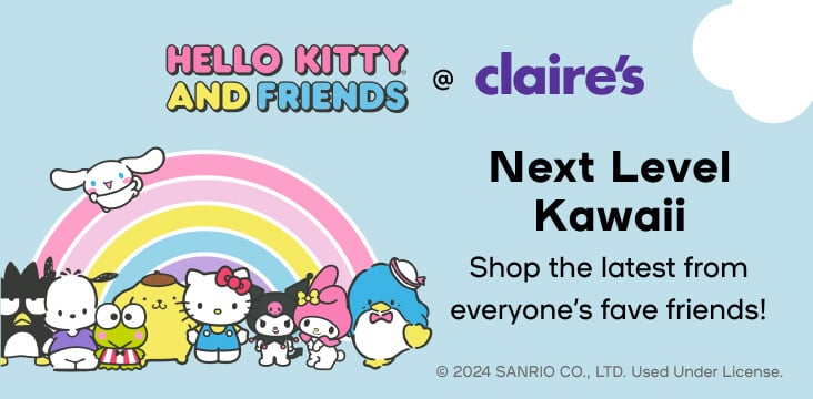 Hello Kitty and Friends @ Claire's - Next Level Kawaii - Shop the latest from everyone's fave friends!