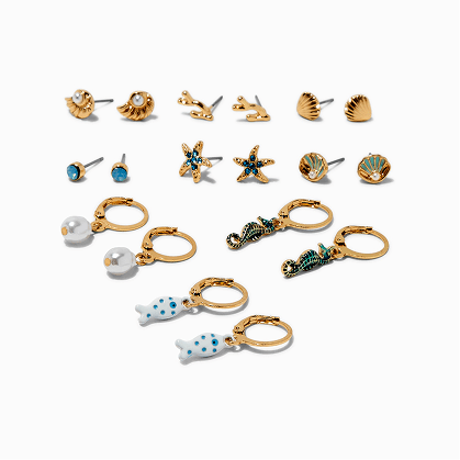 Hello Kitty ring, earrings, and necklace