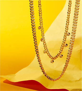Gold chain necklaces