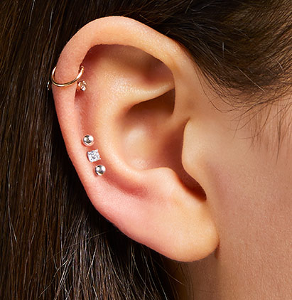 The curated ear: why delicate, decorative piercings are the new tattoos |  Women's jewellery | The Guardian