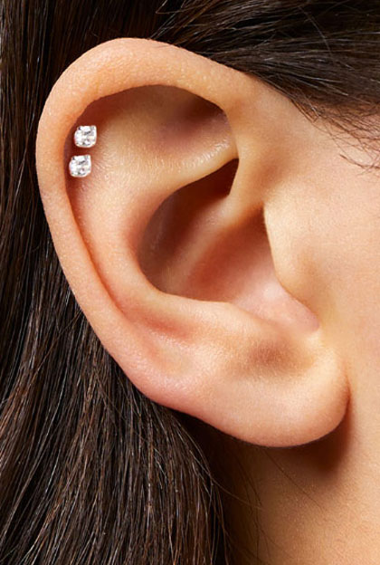 Tiny Leaf Cartilage Earring Body Piercing Helix Ring - AliExpress