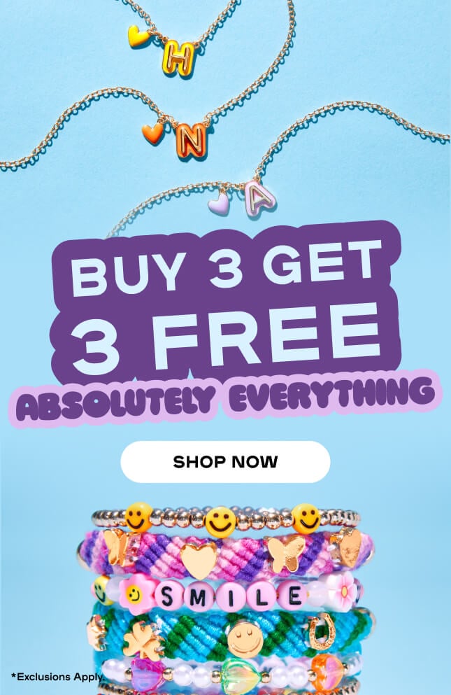 Buy 3 Get 3 Free* Absolutely Everything *Exclusions Apply