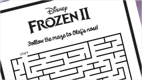 Frozen Printable